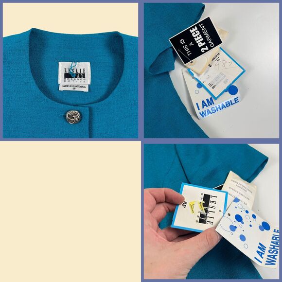 Vtg 90s/Y2K skirt & blouse set by Leslie Fay, size 8P, new old stock (w/ tags) - Picture 5 of 8